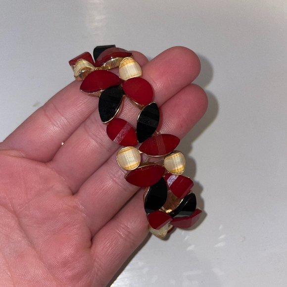 Francesca's Bracelet - Red, White, Black, & Gold - Picture 1 of 3